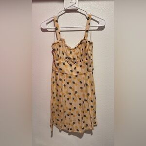 Patterned Adjustable Strap Dress Size S